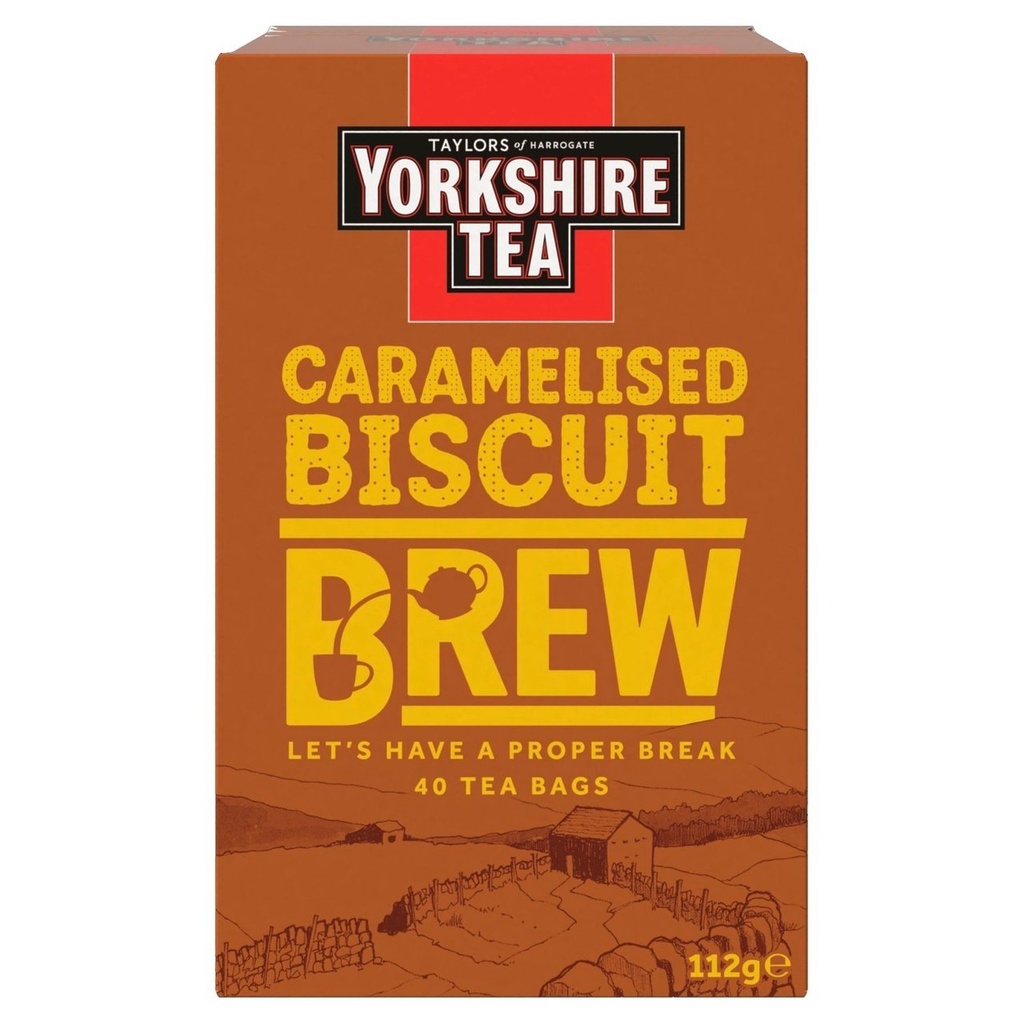 [1037752] Yorkshire Tea Caramelised Biscuit Brew 40 Tea Bags