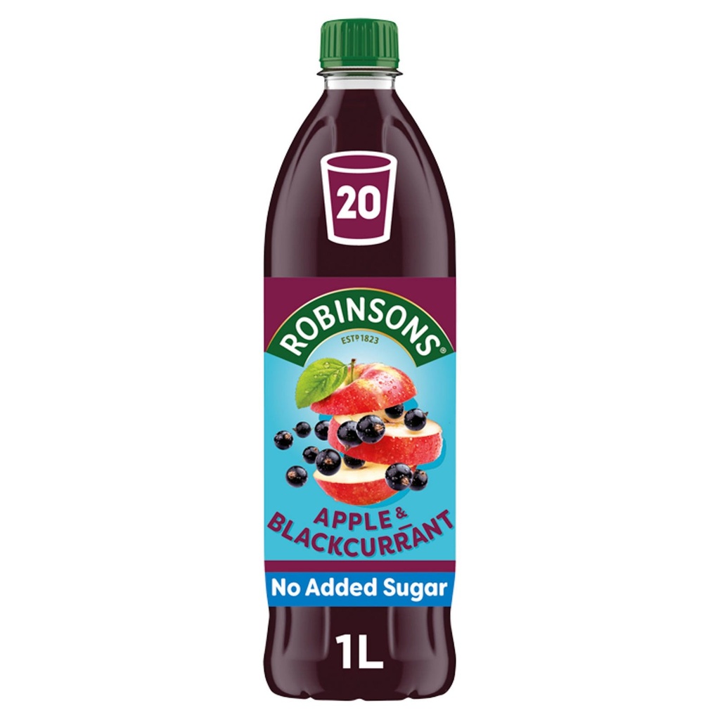[7169] Robinsons Apple & Blackcurrant Squash 1L
