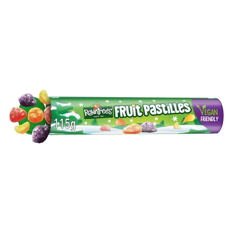 Rowntrees Fruit Pastilles Xmas Tube 115g
