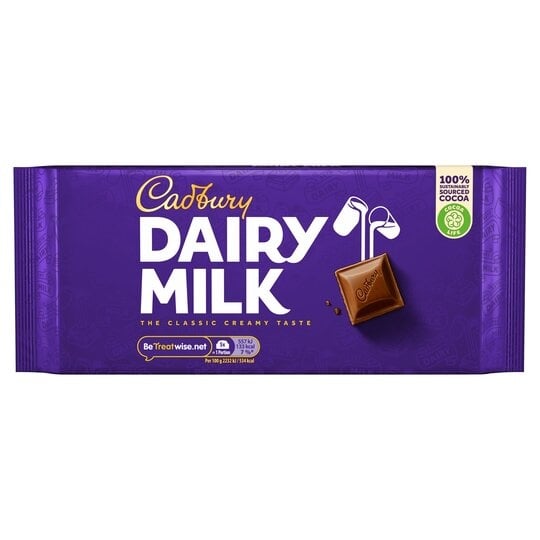 [114821] Cadbury Dairy Milk Chocolate Bar 180g