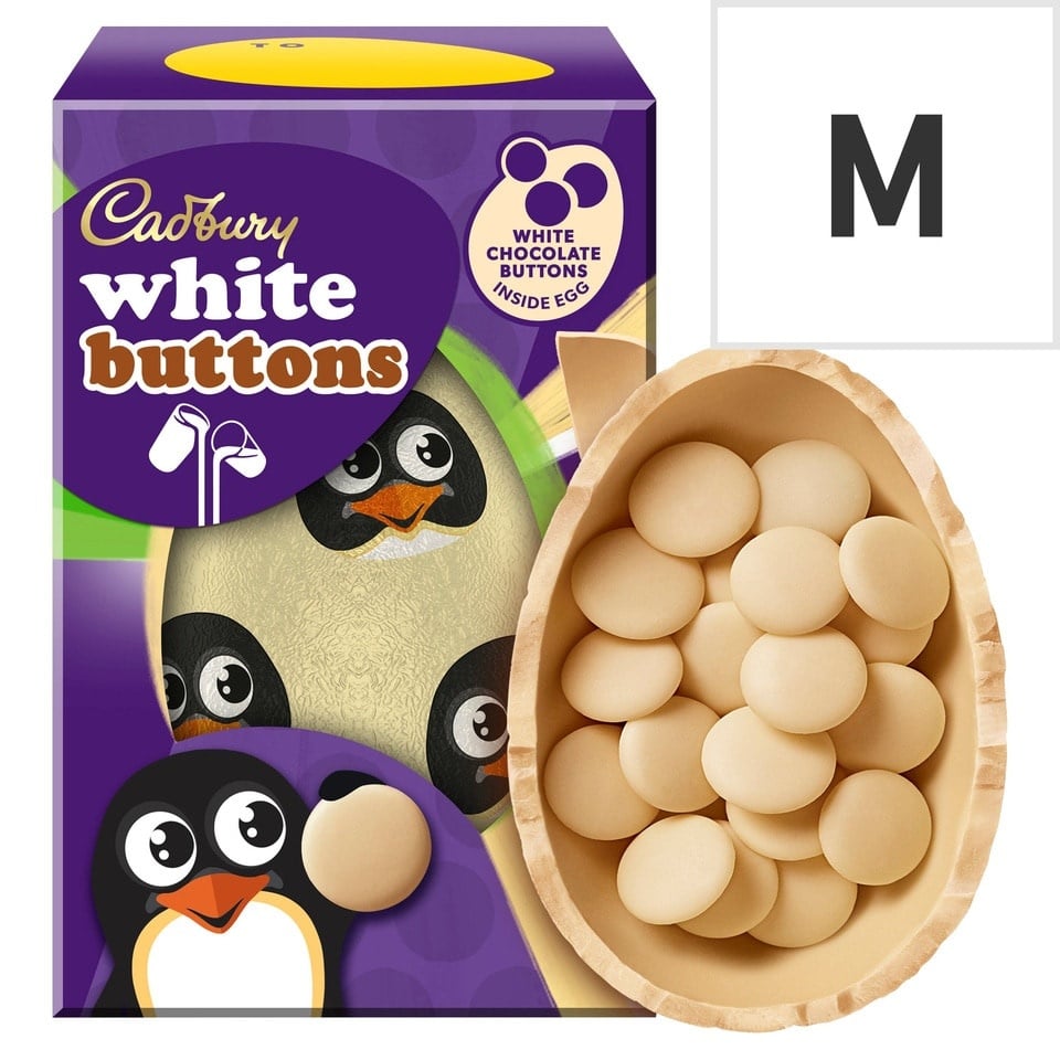 Cadbury White Buttons Easter Egg 91g