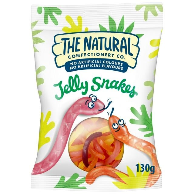 [185092] The Natural Confectionery Co. Jelly Snakes 130g