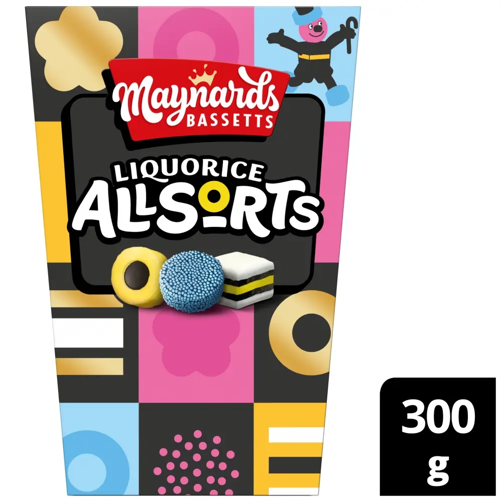 Maynards Bassetts Liquorice Allsorts Carton 300g