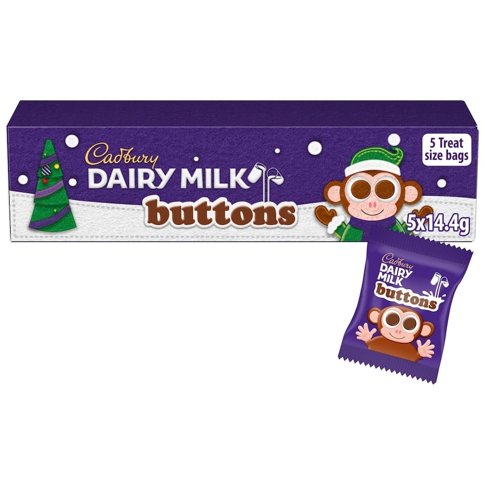 Cadbury Dairy Milk Buttons Chocolate Tube 72g
