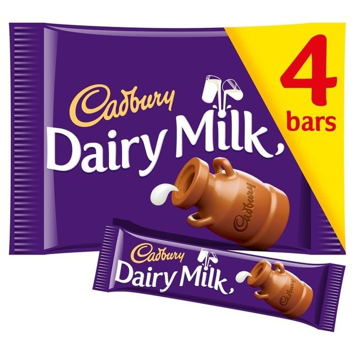 [109925] Cadbury Dairy Milk 4 Pack 108.8g