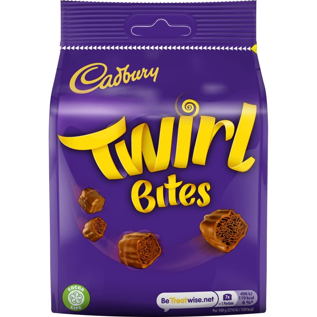 Cadbury Twirl Bites Chocolate Bag 85g