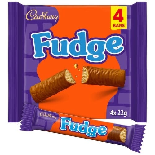 Cadbury Fudge Chocolate Bar 4pk