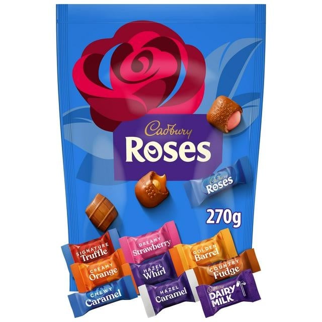 [722523] Cadbury Roses Chocolate Pouch 270g