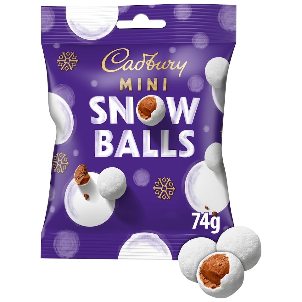 Cadbury Mini Snowballs Bag 74g