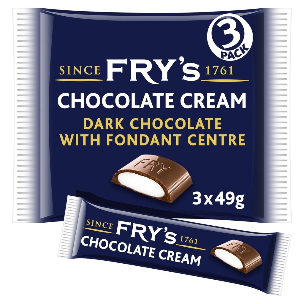Frys Chocolate Cream 3pk 147g