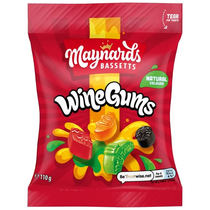 Maynards Bassetts Wine Gums Bag 110g