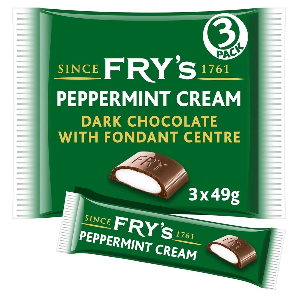 [36833] Frys Peppermint Cream 3pk 147g