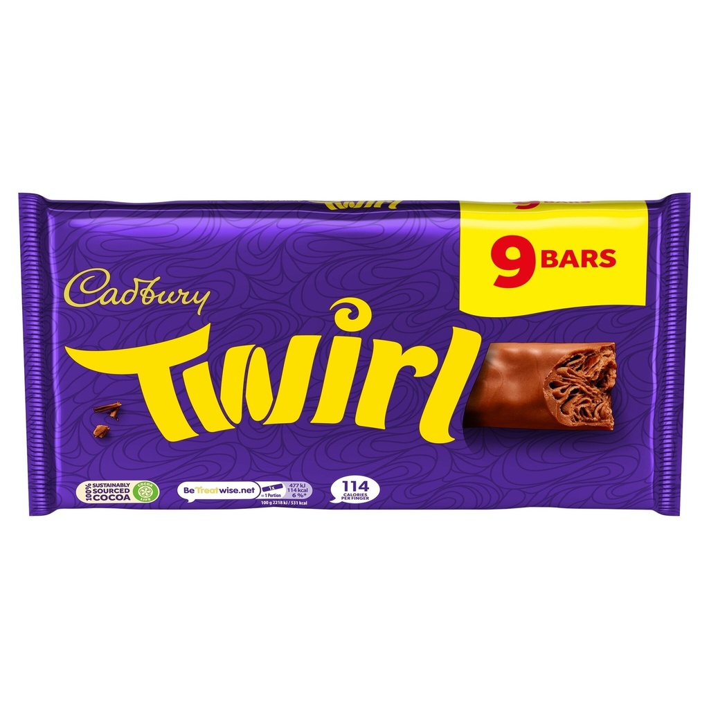 [182498] Cadbury Twirl 9pk 193.5g
