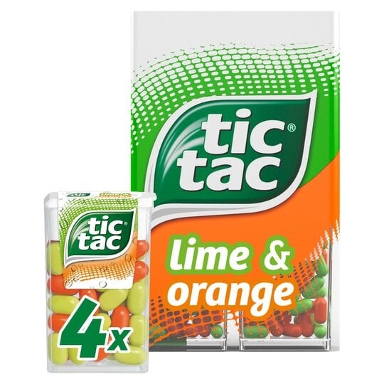 [301858] Tic Tac Lime & Orange Multipack 4 x 16g