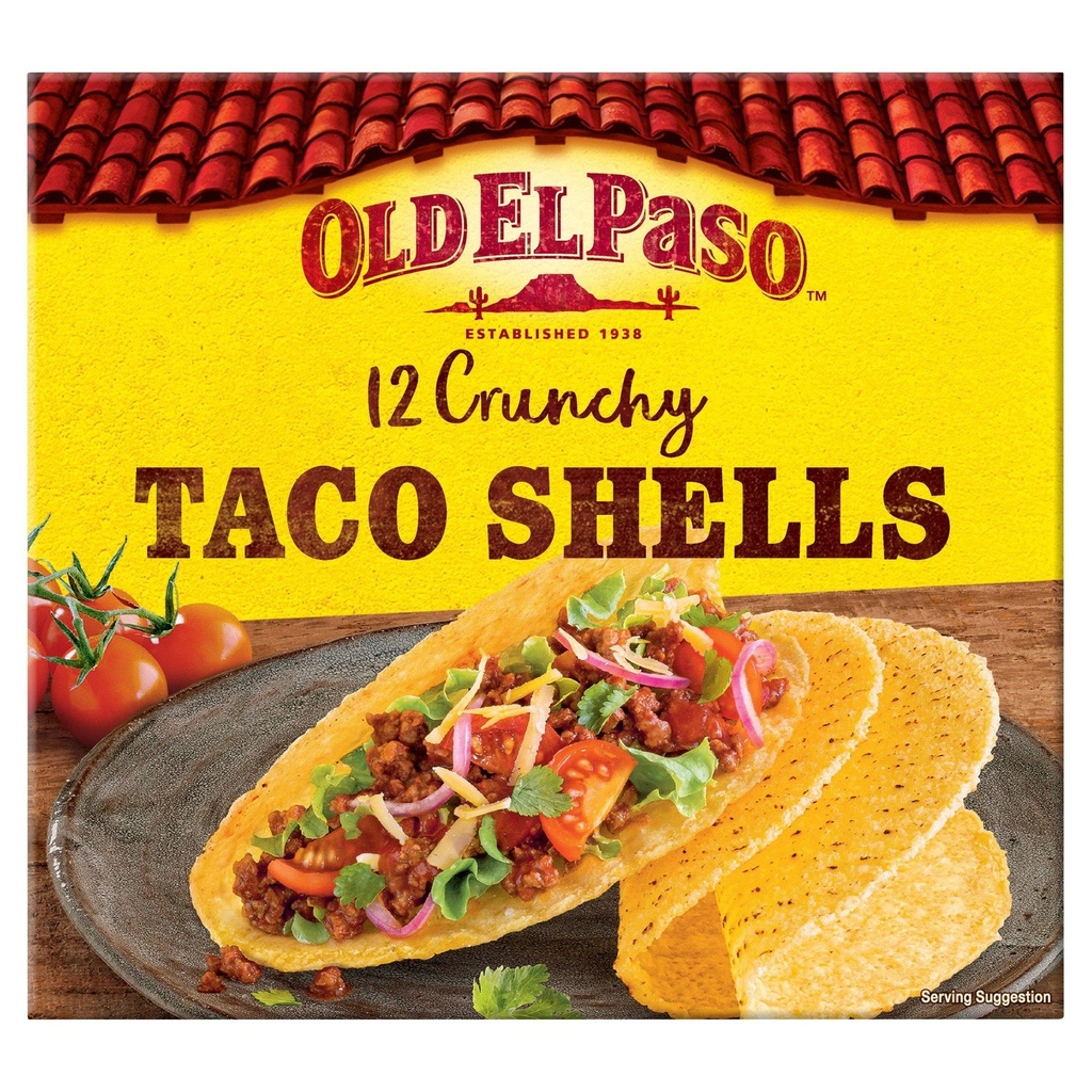 [45001] Old El Paso Crunchy Taco Shells x12 156g
