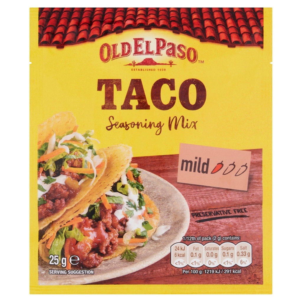 Old El Paso Taco Seasoning 25g
