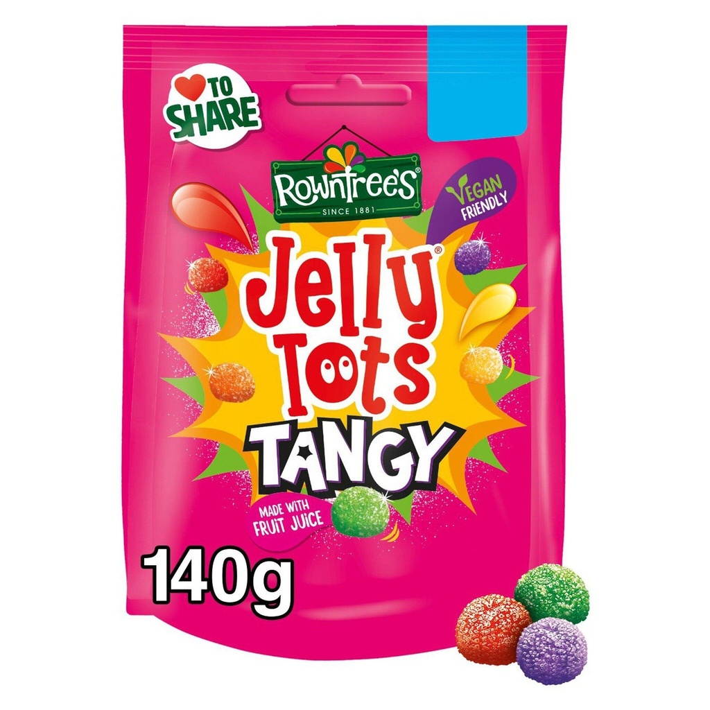 [182363] Rowntrees Jelly Tots Tangy Pouch 140g