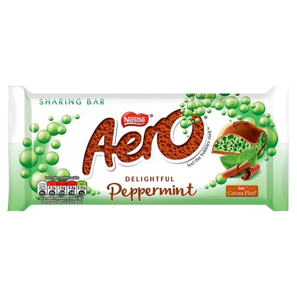 Aero Peppermint Mint Chocolate Sharing Bar 90g