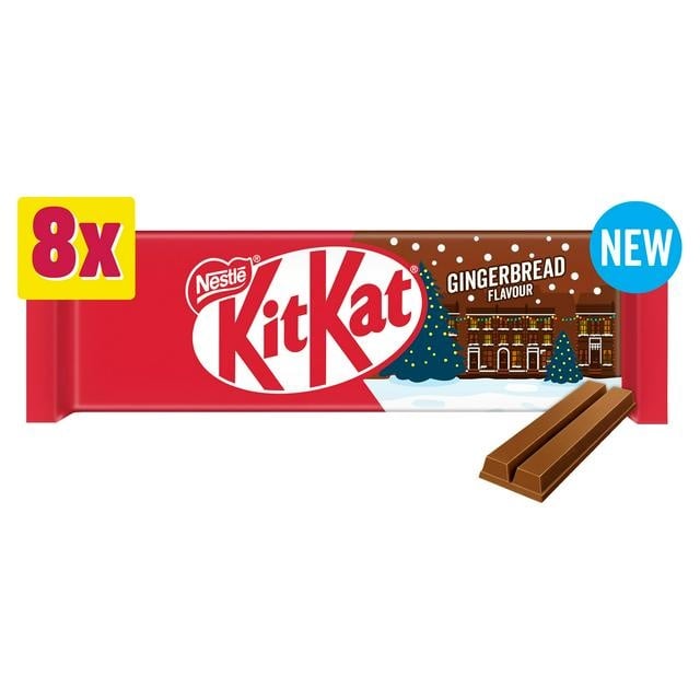 [185310] Kit Kat Gingerbread Biscuit Bar Multipack x8