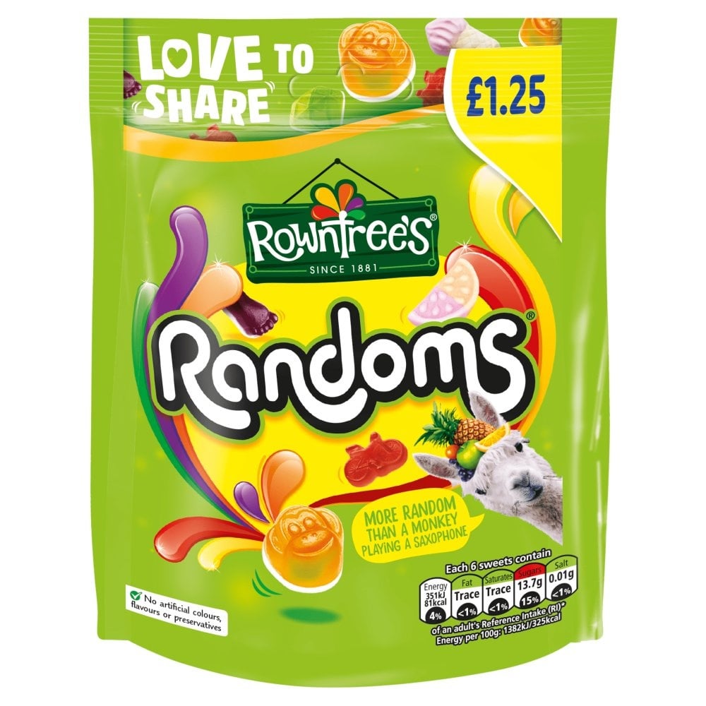 [178906] Rowntrees Randoms Sharing Bag 120g