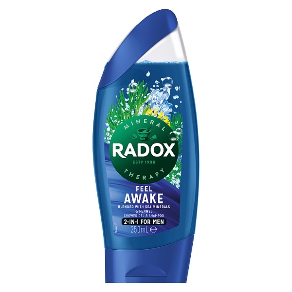 [121044] Radox Feel Awake Shower Gel & Shampoo 225ml