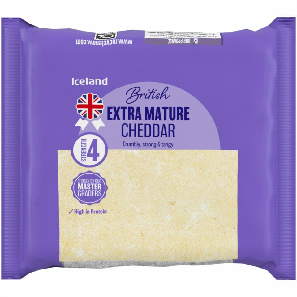 [39301] Iceland Extra Mature White Cheddar 250g