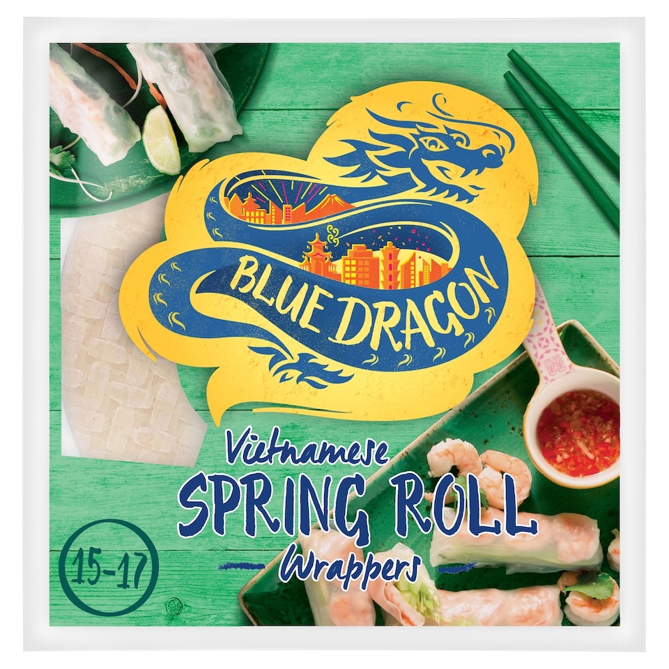 [355698] Blue Dragon Spring Roll Wrappers 134g