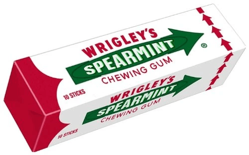 Wrigleys Spearmint Chewing Gum Sugar Free