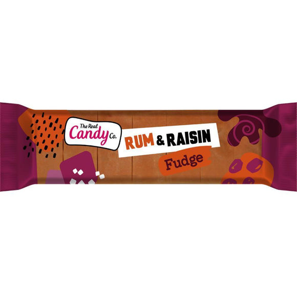[49367] The Real Candy Co. Rum & Raisin Fudge Bar 130g