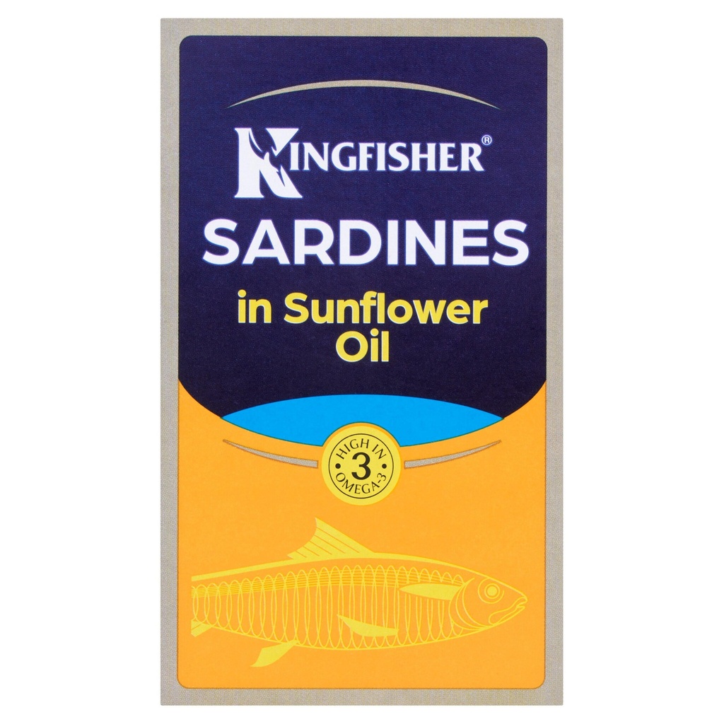 [105462] Kingfisher Sardines in Sunflower Oil 120g