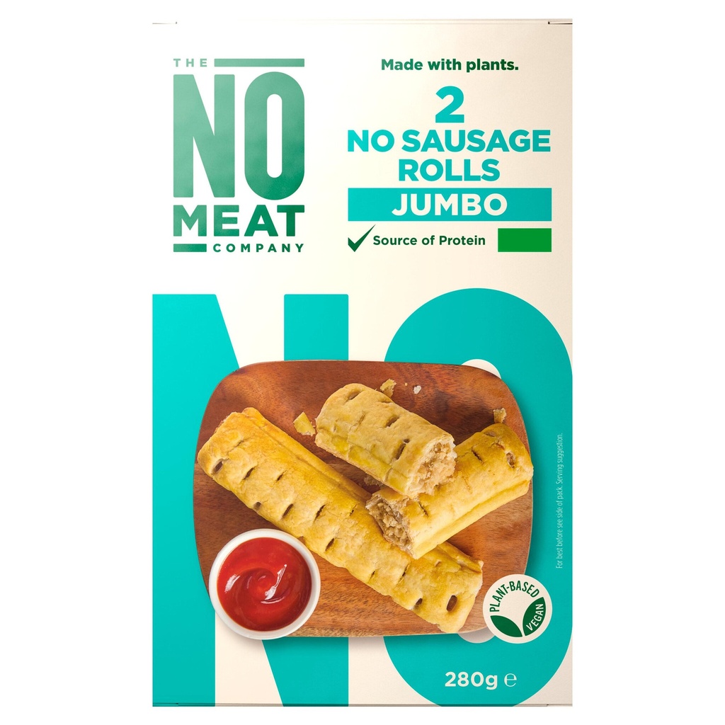 [104917] The No Meat Company 2 Jumbo No Sausage Rolls 280g