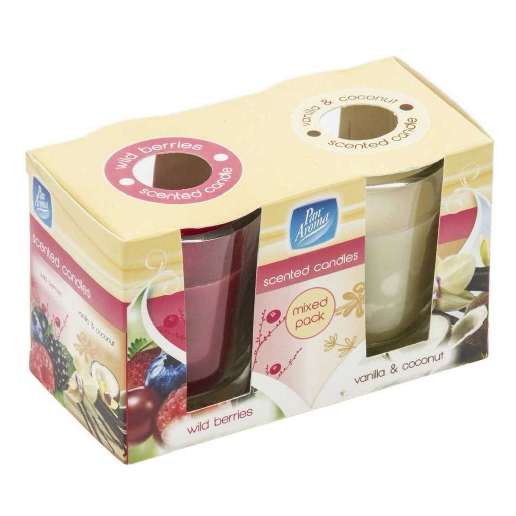 [106431] Pan Aroma Glass Candle Very Berry & Vanilla