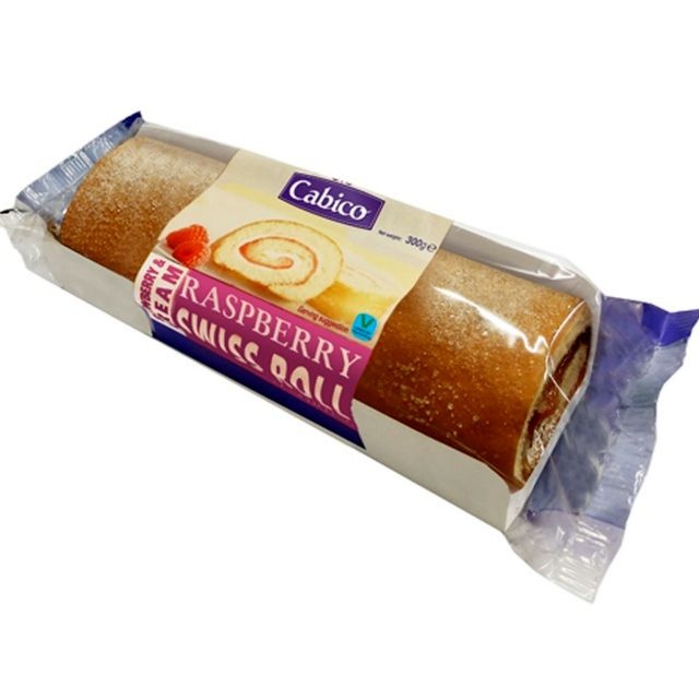 Cabico Raspberry Swiss Roll 300g