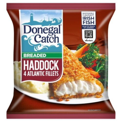 [09337] Donegal Catch 4 Breaded Haddock Fillets 400g