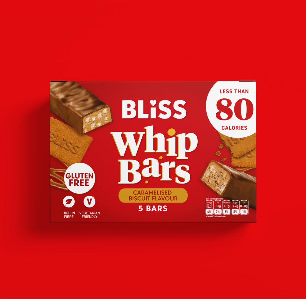 Bliss Caramelised Biscuit Whip Bars 5x25g