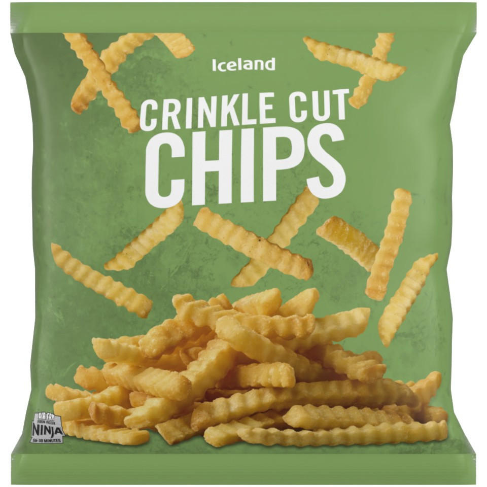 [66214] Iceland Crinkle Cut Chips 1.25kg