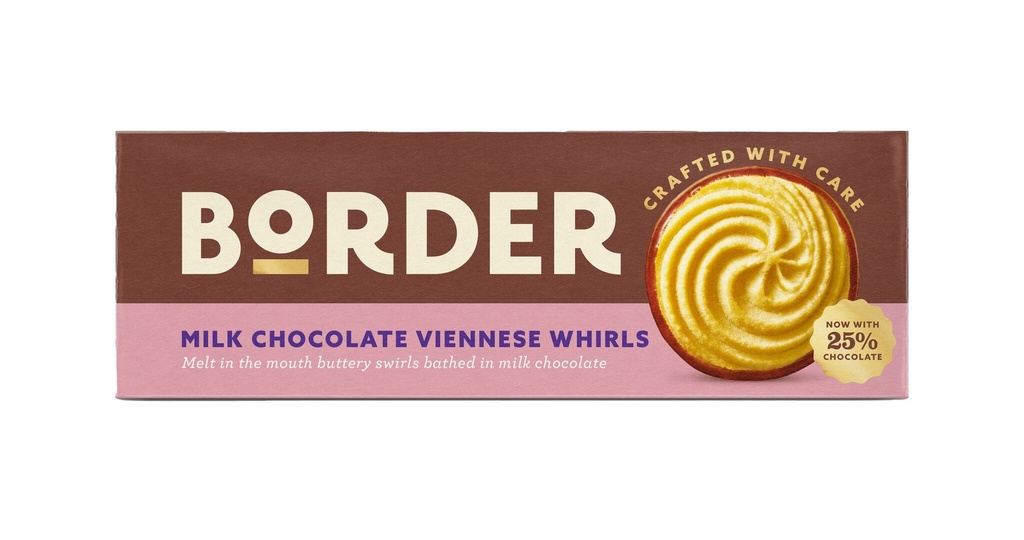 Border Milk Chocolate Viennese Whirls 150g