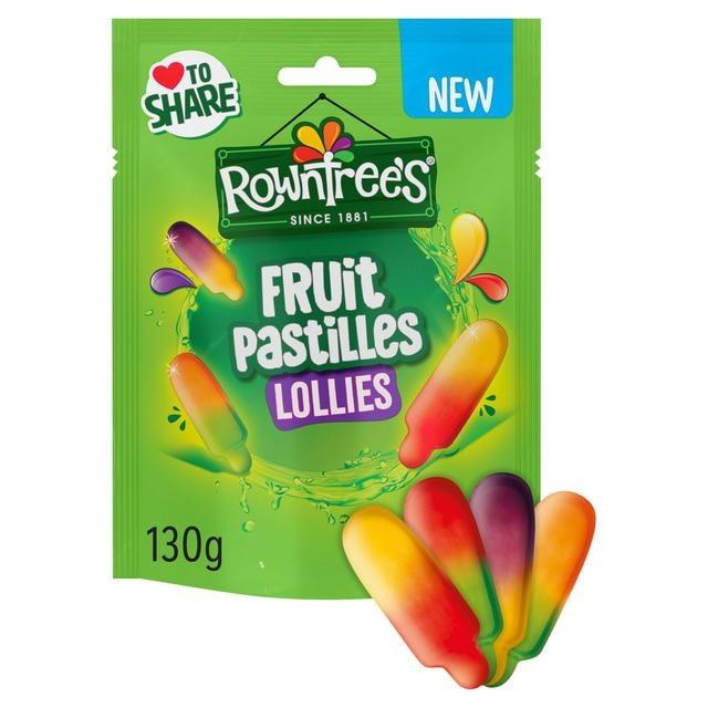 Rowntrees Fruit Pastilles Lollies 130g