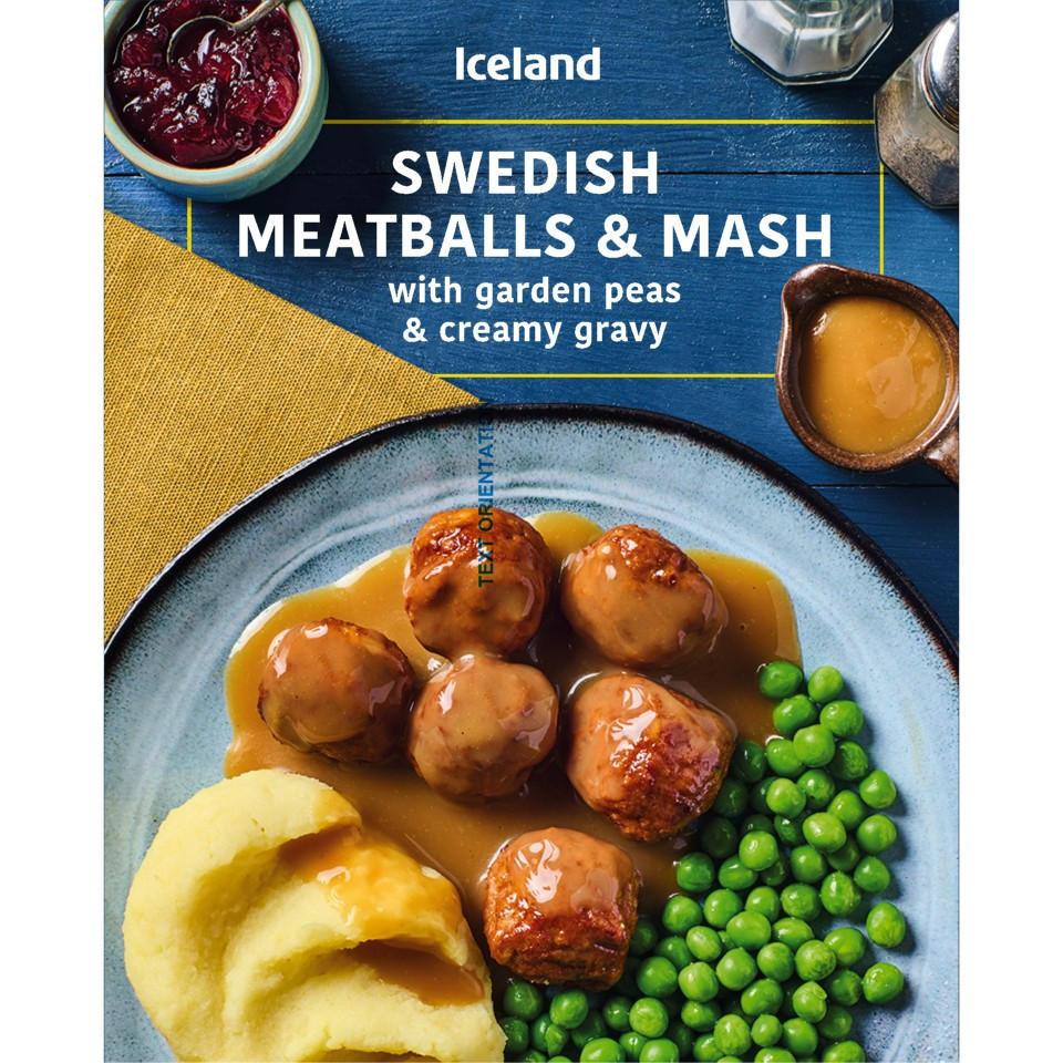 [41015] Iceland Swedish Meatballs & Mash 400g