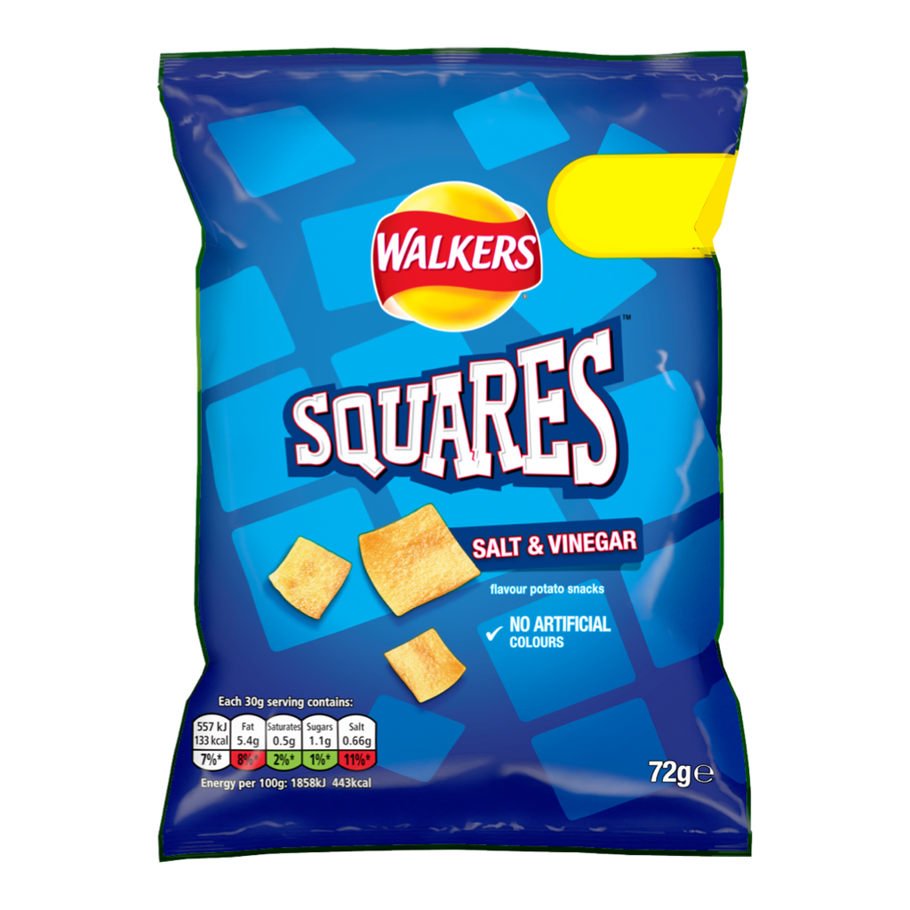 [FG01684] Walkers Square Salt & Vinegar 72g