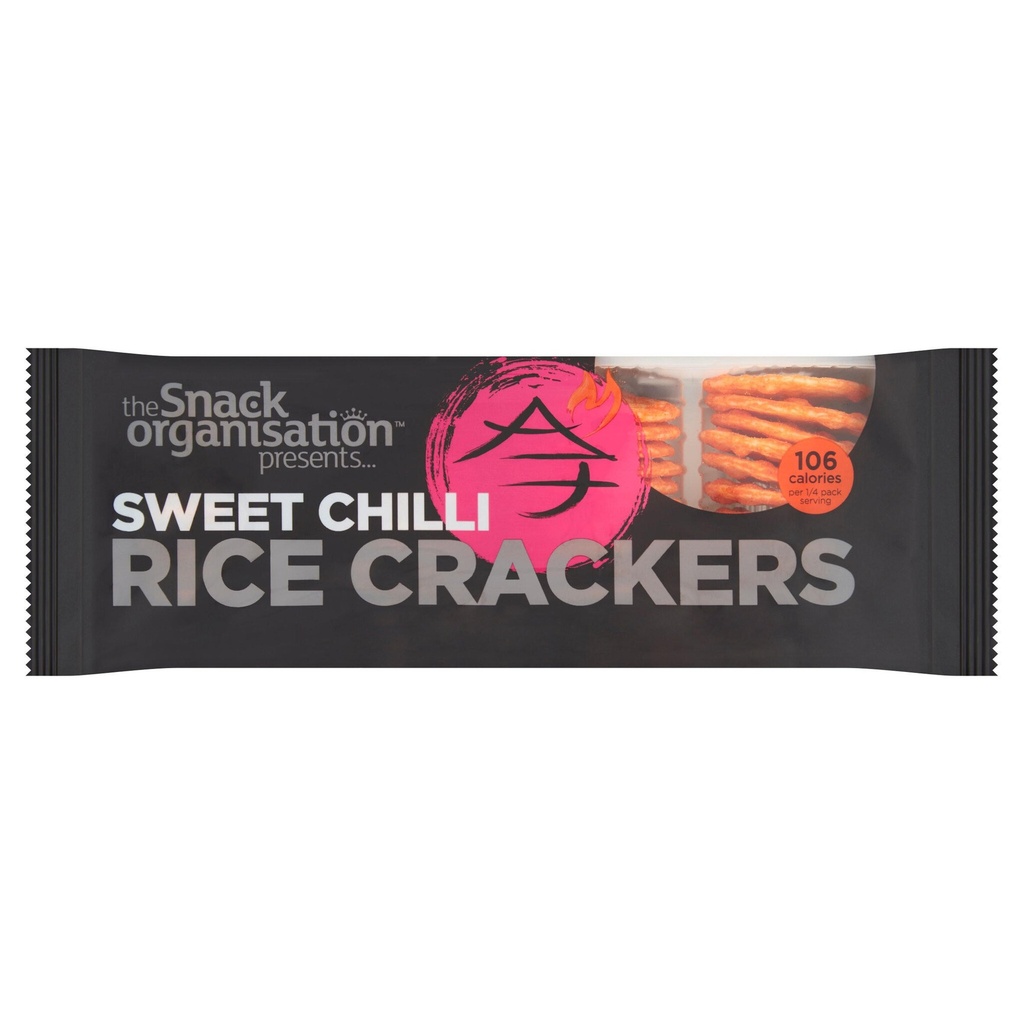 [103098] The Snack Organisation Sweet Chilli Rice Crackers 100g