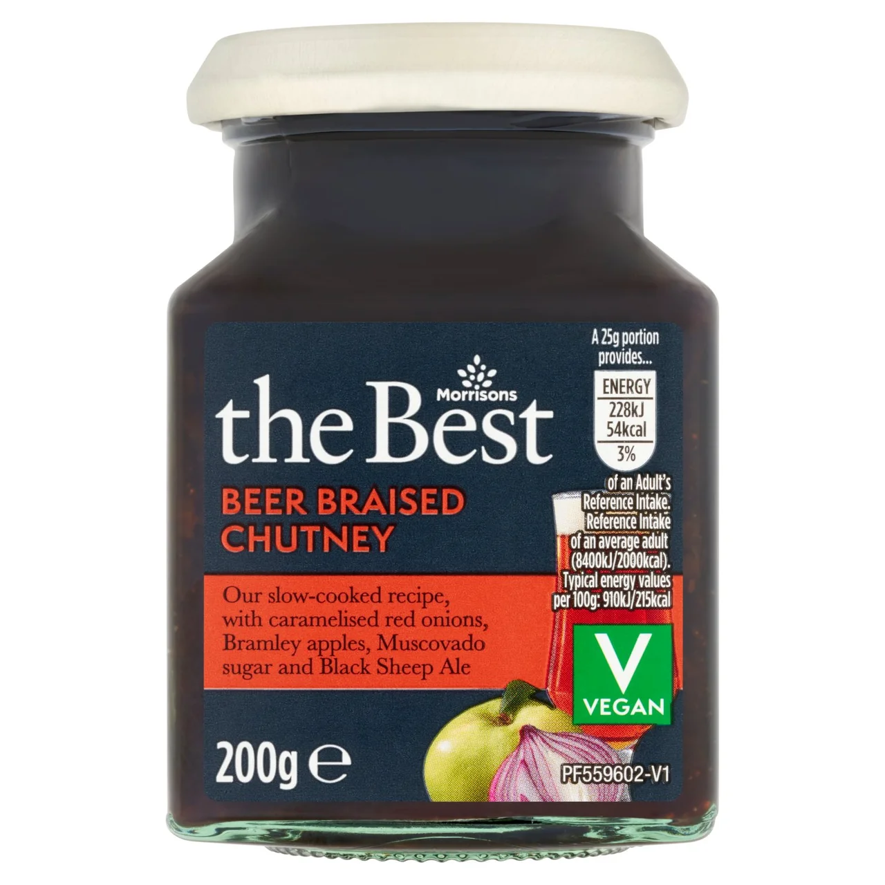 [113706317] Morrisons The Best Chutney Beer Braised 200g