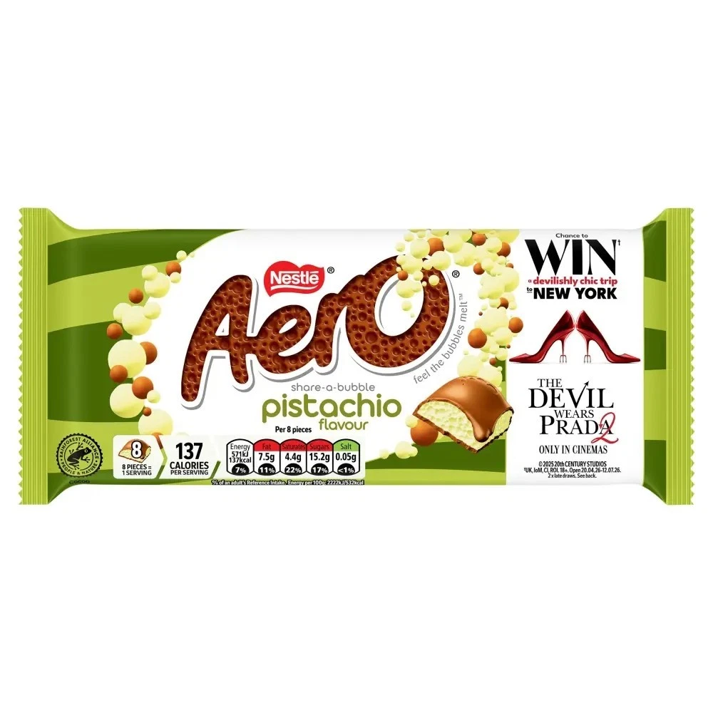 [184482] Aero Bubbly Pistachio Sharing Bar 90g