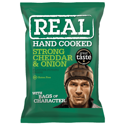 Real Crisps Strong Cheddar & Onion 35g