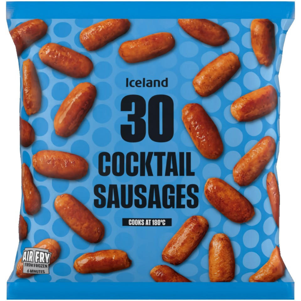 [51821] Iceland 30 Cocktail Sausages 360g