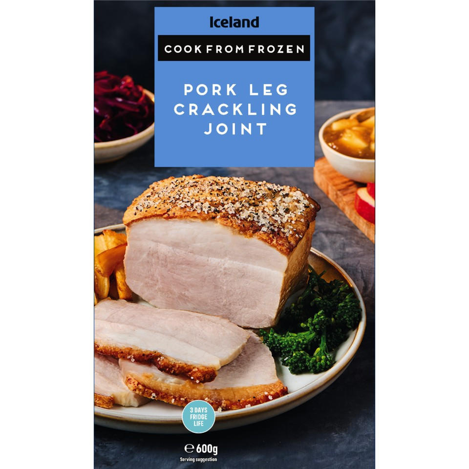 [52128] Iceland Pork Leg Crackling Joint 600g