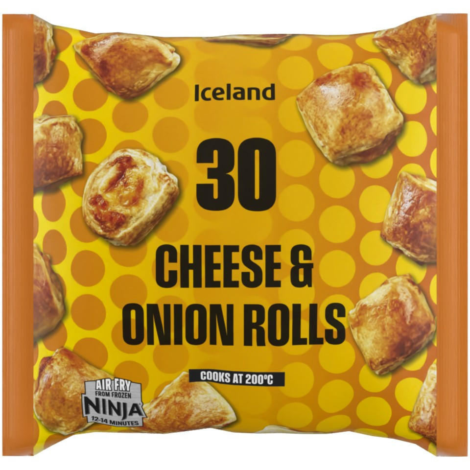 [43014] Iceland 30 Cheese & Onion Rolls 540g