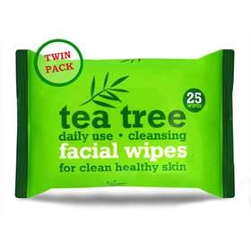 [FG06352] Tea Tree Facial Wipes Twin Pack 2 x 25s