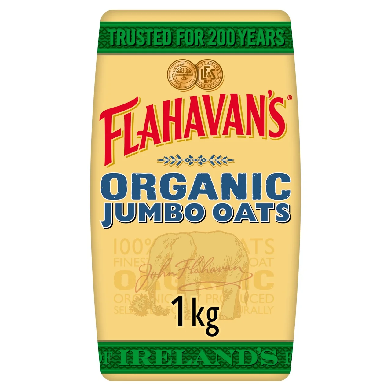 Flahavans Organic Jumbo Oats 1kg
