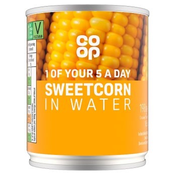 Co-op Sweetcorn in Water 198g